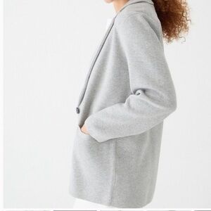 J. Crew Light Grey Color Cecile Cardigan Relaxed Sweater size Xsmall